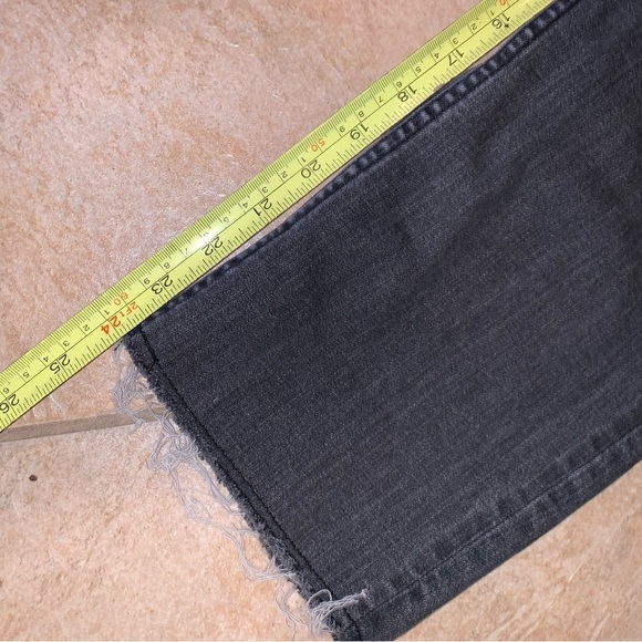 Anthropologie Pilcro Gray Relaxed Straight Leg Cropped Jeans size 30 - Picture 8 of 8